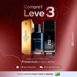 Kit 3 Perfumes Masculinos  - 1 Million , Sauvage Dior e 212 VIP Black (100ml) - [QUEIMA DE ESTOQUE]